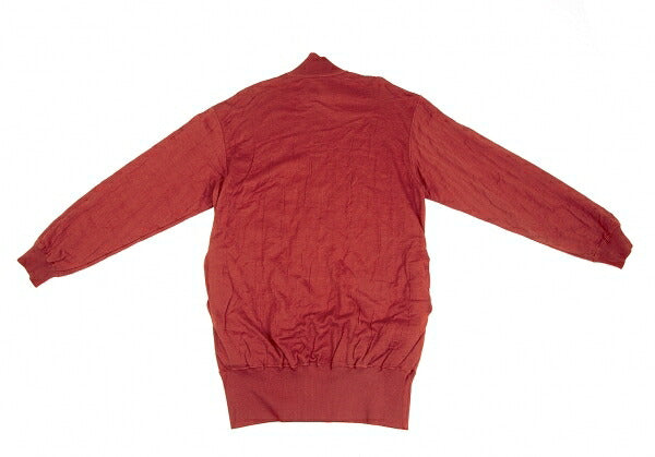 ISSEY MIYAKE Cotton Knit Zip Jacket Bordeaux JP Size 9
