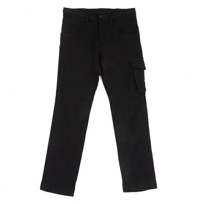 Y's Brushed Wool Cargo Pocket Tapered Pants Black Size 1