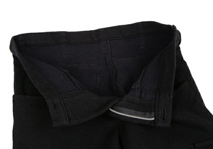 Y's Brushed Wool Cargo Pocket Tapered Pants Black Size 1