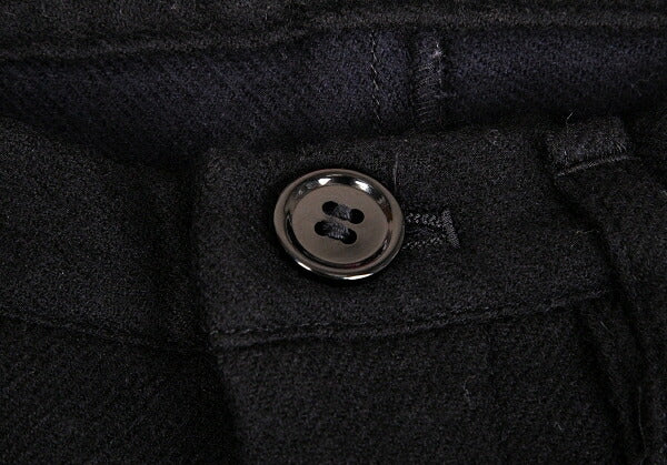 Y's Brushed Wool Cargo Pocket Tapered Pants Black Size 1