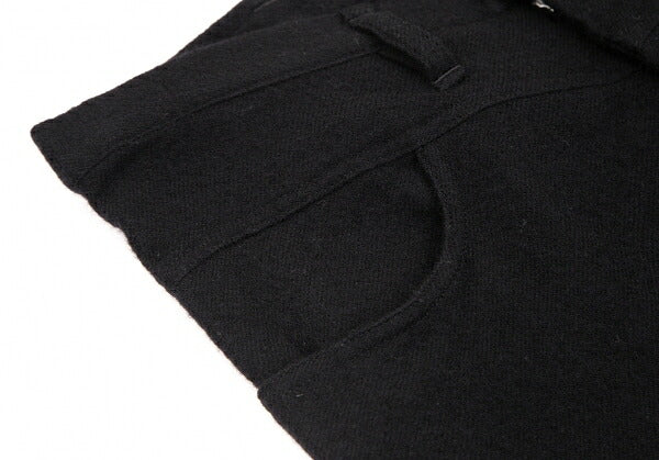 Y's Brushed Wool Cargo Pocket Tapered Pants Black Size 1
