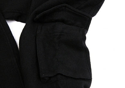 Y's Brushed Wool Cargo Pocket Tapered Pants Black Size 1