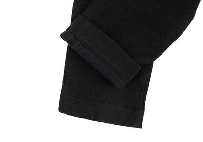 Y's Brushed Wool Cargo Pocket Tapered Pants Black Size 1