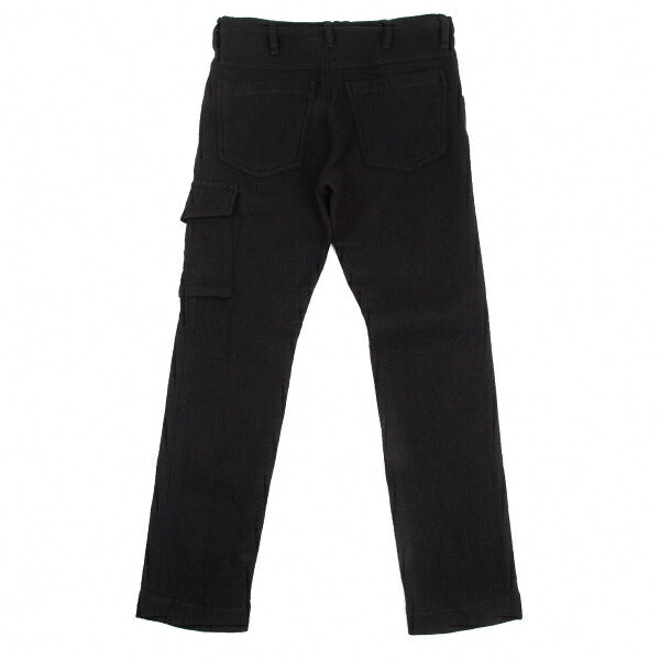 Y's Brushed Wool Cargo Pocket Tapered Pants Black Size 1