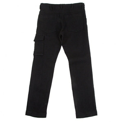 Y's Brushed Wool Cargo Pocket Tapered Pants Black Size 1