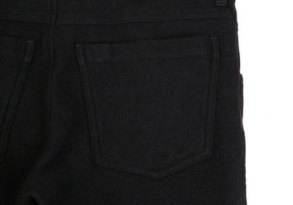 Y's Brushed Wool Cargo Pocket Tapered Pants Black Size 1