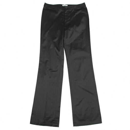 ISSEY MIYAKE FETE Nylon Cotton Blend Pants Black Size 2