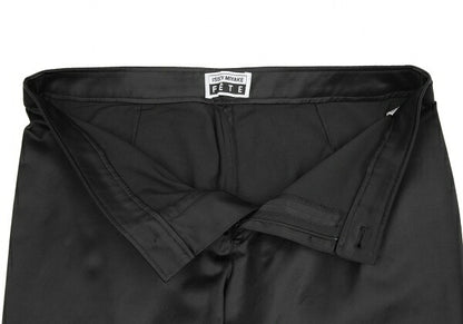ISSEY MIYAKE FETE Nylon Cotton Blend Pants Black Size 2