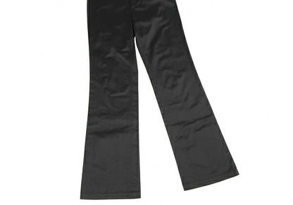 ISSEY MIYAKE FETE Nylon Cotton Blend Pants Black Size 2