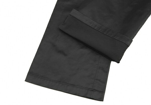 ISSEY MIYAKE FETE Nylon Cotton Blend Pants Black Size 2