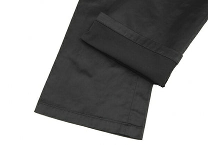 ISSEY MIYAKE FETE Nylon Cotton Blend Pants Black Size 2