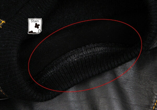 ISSEY MIYAKE Leather Zigzag Panel Wool Sweater Black Size M