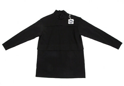 ISSEY MIYAKE Wool Pleated High Neck Sweater Black Size M