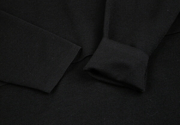 ISSEY MIYAKE Wool Pleated High Neck Sweater Black Size M