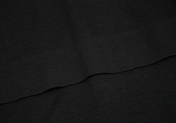 ISSEY MIYAKE Wool Pleated High Neck Sweater Black Size M