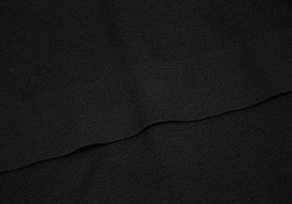 ISSEY MIYAKE Wool Pleated High Neck Sweater Black Size M