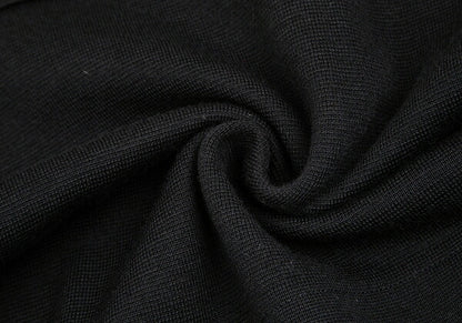 ISSEY MIYAKE Wool Pleated High Neck Sweater Black Size M