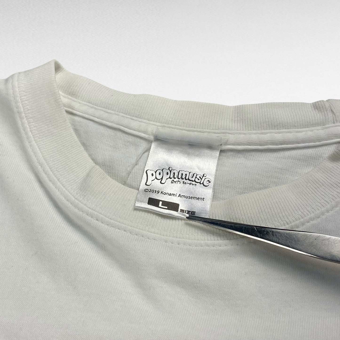 popinmusic T-Shirt White Size L