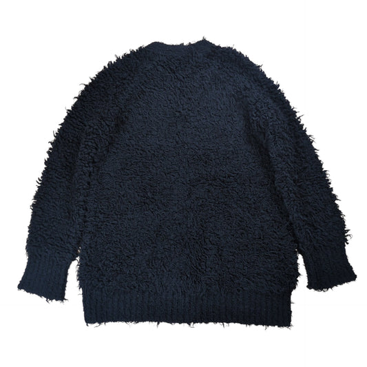 MARNI Shaggy Wool Oversized Cardigan Black Size 38