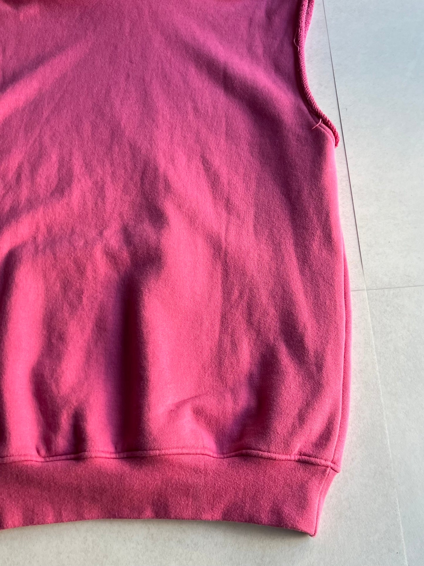 PHENOMENON Pink Cotton Vest Size S