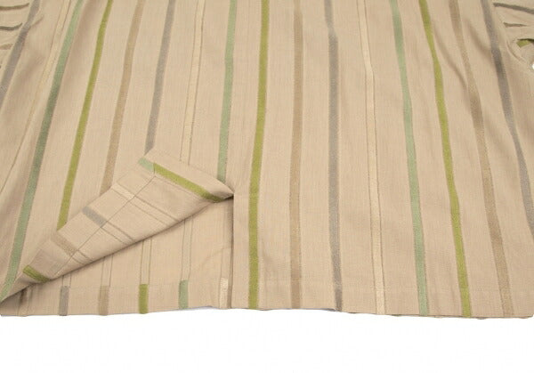ISSEY MIYAKE Multi Stripe Weave Stand Shirt Mocha Size 9