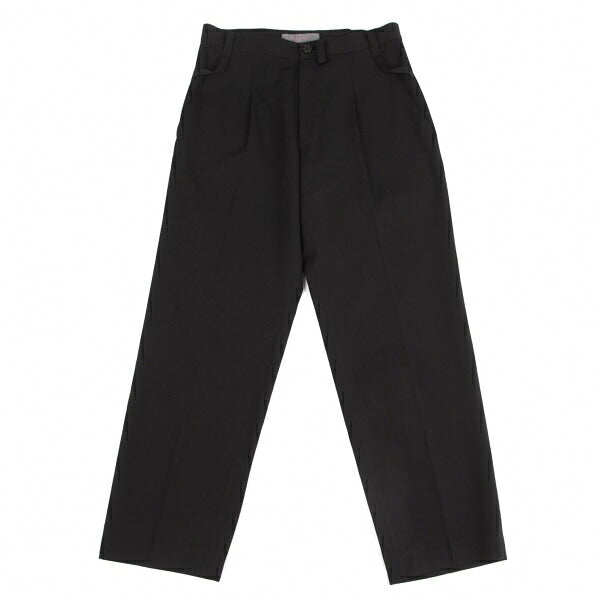 Yohji Yamamoto NOIR Wool Loop Design Slim Pants Black Size 1