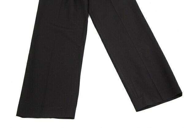 Yohji Yamamoto NOIR Wool Loop Design Slim Pants Black Size 1