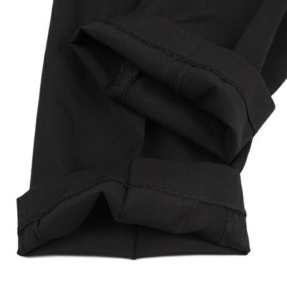 Yohji Yamamoto NOIR Wool Loop Design Slim Pants Black Size 1