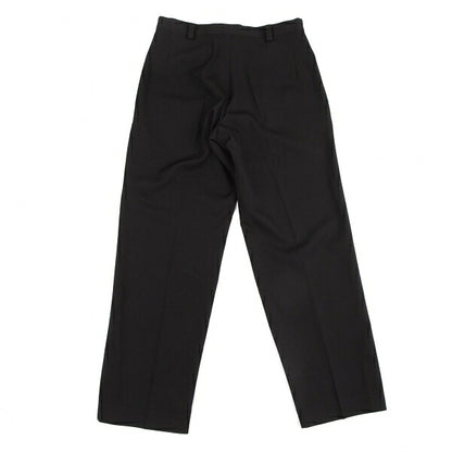 Yohji Yamamoto NOIR Wool Loop Design Slim Pants Black Size 1