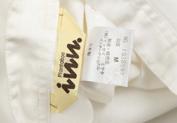 Plantation Cotton Box Silhouette Pullover Shirt Size M