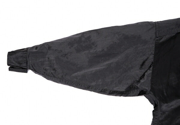 Plantation Velcro Nylon Satin Shirt Jacket Black Size M