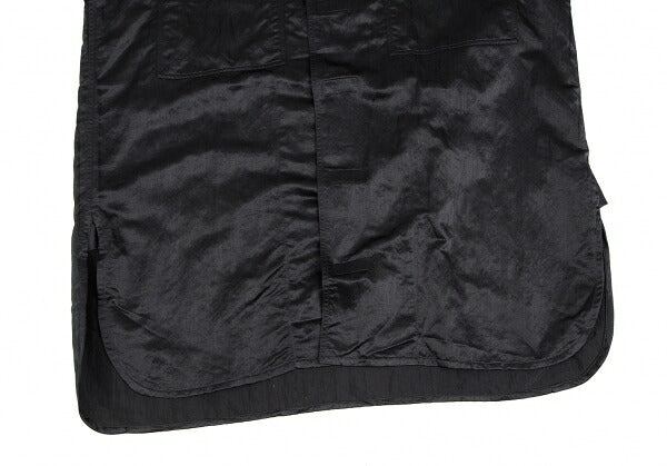 Plantation Velcro Nylon Satin Shirt Jacket Black Size M