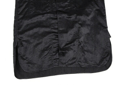 Plantation Velcro Nylon Satin Shirt Jacket Black Size M