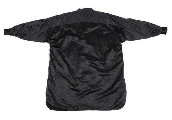 Plantation Velcro Nylon Satin Shirt Jacket Black Size M