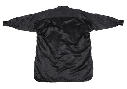 Plantation Velcro Nylon Satin Shirt Jacket Black Size M