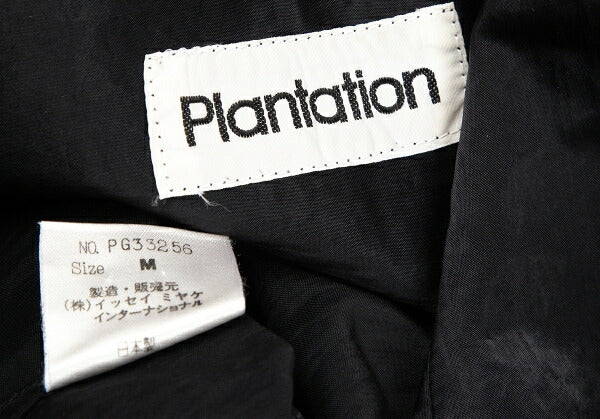 Plantation Velcro Nylon Satin Shirt Jacket Black Size M