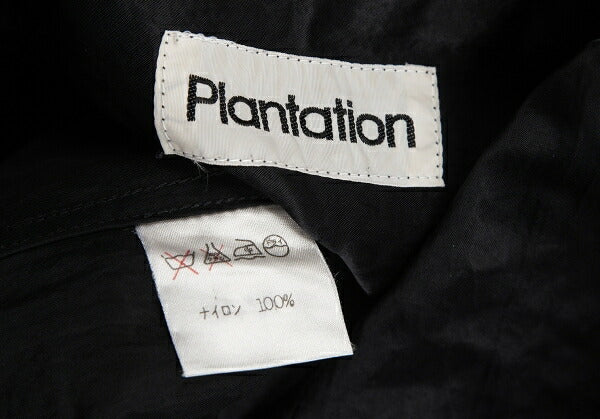 Plantation Velcro Nylon Satin Shirt Jacket Black Size M