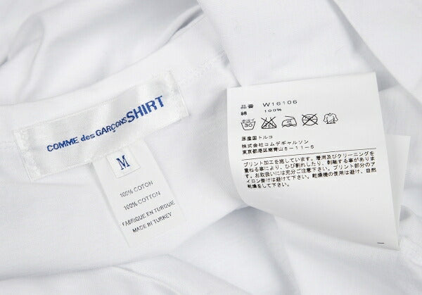 COMME des GARCONS SHIRT Iyami Print T-Shirt White Size M