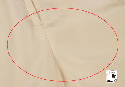 ISSEY MIYAKE Silk Tuck Design Pants Cream Size M