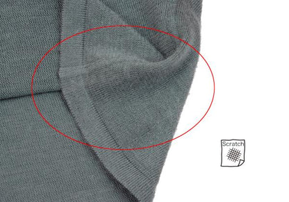 ISSEY MIYAKE Linen Patchwork Sweater Gray-Blue Size M