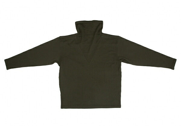 ISSEY MIYAKE V-Neck Knit Blend Sweater Khaki Size M