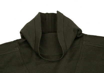 ISSEY MIYAKE V-Neck Knit Blend Sweater Khaki Size M