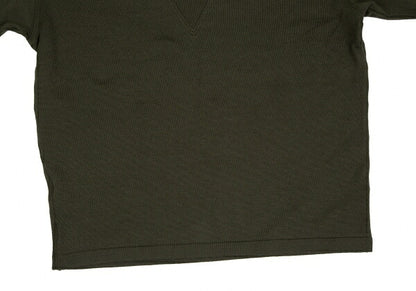 ISSEY MIYAKE V-Neck Knit Blend Sweater Khaki Size M