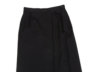 ISSEY MIYAKE Wool Gabardine Tuck Design Skirt Black Size M