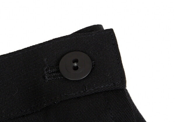 ISSEY MIYAKE Wool Gabardine Tuck Design Skirt Black Size M