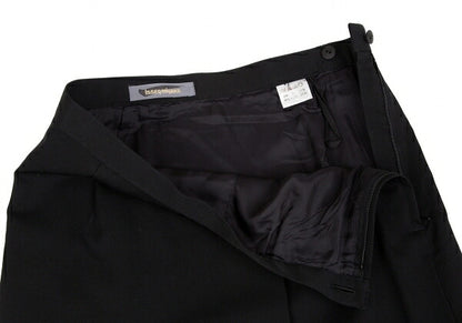 ISSEY MIYAKE Wool Gabardine Tuck Design Skirt Black Size M