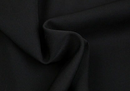 ISSEY MIYAKE Wool Gabardine Tuck Design Skirt Black Size M