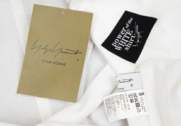 Yohji Yamamoto POUR HOMME 23SS Cotton Coat White Size 3