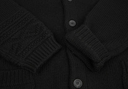 Yohji Yamamoto POUR HOMME 22AW Wool Cardigan Black Size 3