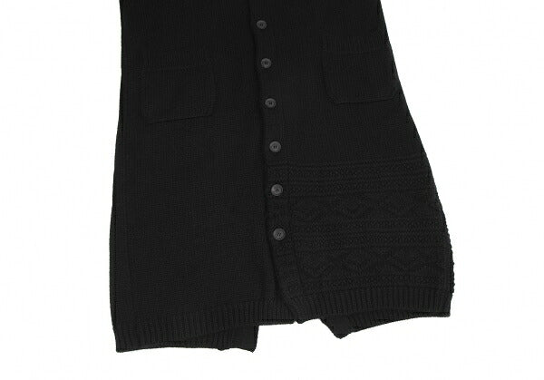 Yohji Yamamoto POUR HOMME 22AW Wool Cardigan Black Size 3